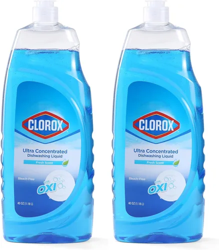 Vista 8 de Clorox Jabón para platos ultra concentrado con OXI, flor de manzana, 26