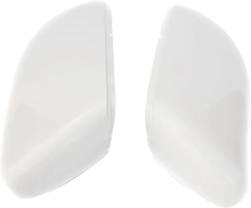 Vista 2 de Tapa para espejo retrovisor lateral, 1 par 5K0857537 5K0857538 compatible con VW Golf Cabriolet Touran (blanco)