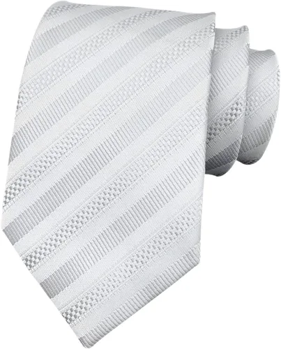 Vista 83 de Secdtie Corbata clásica de seda tejida jacquard a rayas para hombre