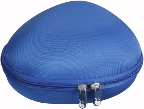 Vista 4 de Hermitshell Estuche rígido de viaje para auriculares iClever HS19/iClever BTH12 para niños (azul)