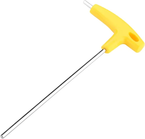 Vista 7 de Utoolmart Llave Allen con mango en T, 0.118 in, métrica, 70 #, acero con mango en T, llave hexagonal de 7.874 in de longitud total