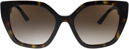 Vista 2 de Prada PR 24XS 2AU6S1 - Lentes de sol rectangulares de plástico Habana con lente degradado marrón
