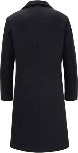Vista 2 de INVACHI Mens Long Trench Coat Double Breasted Notched Lapel Peacoat Casual Windproof Overcoat