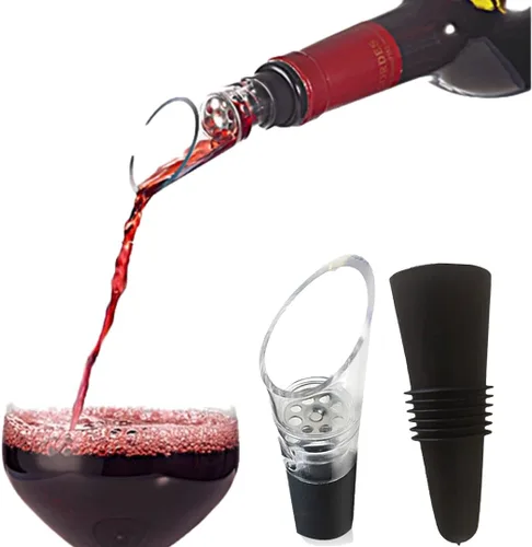 Vista 12 de Vertedor aireador de vino, aireador de vino 2 en 1 y vertedor para vino tinto, 1 paquete