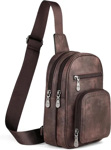 Vista 3 de FADEON Bolsos tipo bandolera y bolso para portátil para mujer Colección Marrón