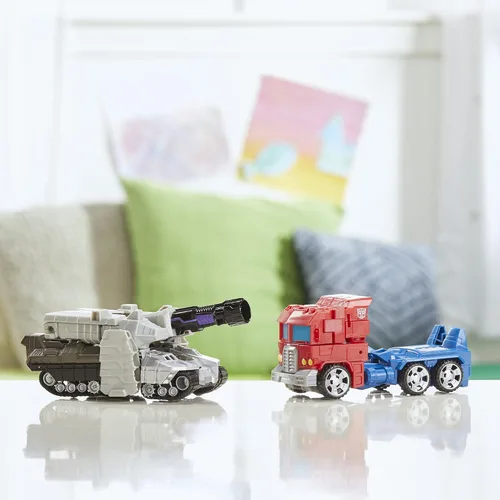 Vista 5 de Transformers Toys Heroes and Villains Optimus Prime y Megatron, paquete de 2 figuras de acción – para niños de 6 años en adelante, 7 pulgadas
