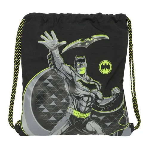 Vista 2 de Bolsa Mochila con Cuerdas Batman Game over Negro 35 x 40 x 1 cm