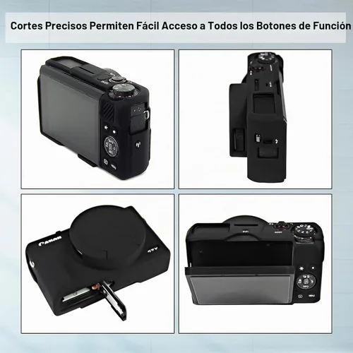 Vista 2 de Funda para cámara digital Canon Powershot G7X Mark III, color Negro