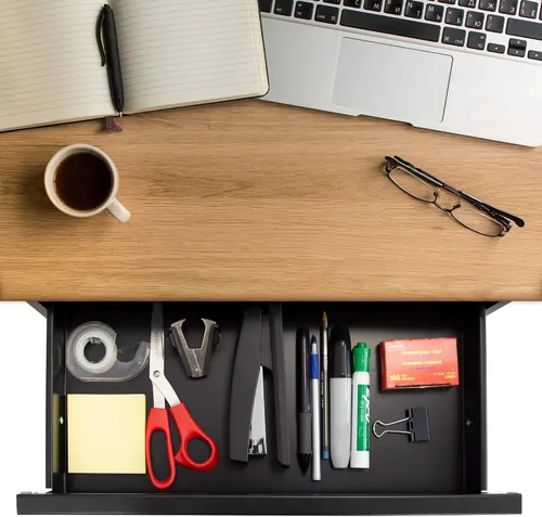Vista 2 de Mount-It! Kit de cajón extraíble para debajo del escritorio con estante para laptop y tablet, organizador de almacenamiento de oficina, se monta