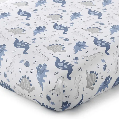 Vista 3 de Levtex Baby - Alfombra de juego Kipton - Dinosaurio - Blanco, Azul y Marina - Accesorios para guardería