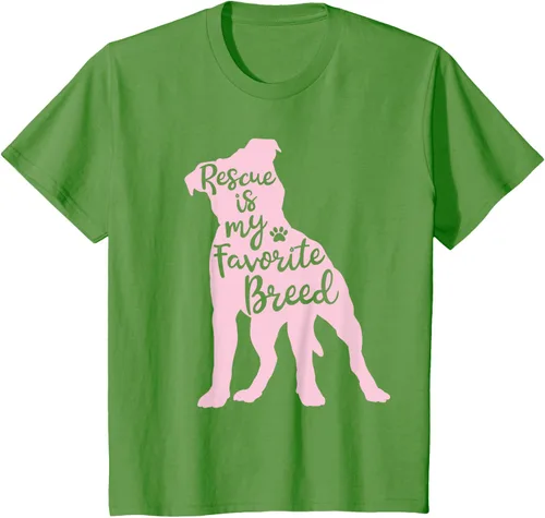 Vista 87 de Pitbull Rescue Is my Favorite Breed Dog Pit Bull Mama - Camiseta, Negro, S