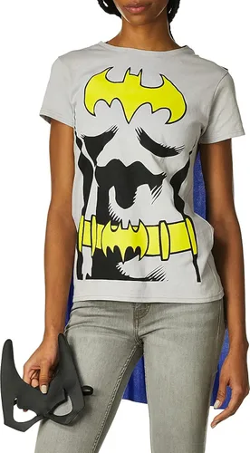 Vista 2 de DC Comics - Camiseta de Batgirl con capa y máscara Multi