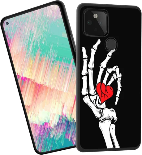 Vista 66 de for Google Pixel 4 XL Case,Slim Shockproof TPU Soft Rubber Silicone Cover Phone Case for Google Pixel 4 XL,Blue Skull Headphone