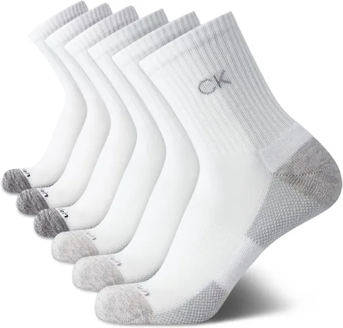 Vista 18 de Calvin Klein Calcetines deportivos acolchados de corte alto para hombre (paquete de 6)