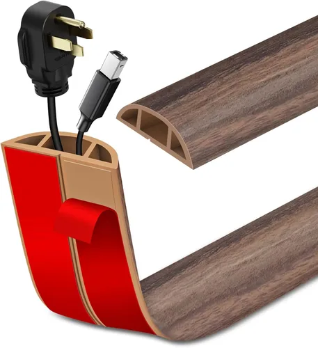 Vista 16 de Cubierta de Cable para Piso Autoadhesiva Ocultador de Cables Cubiertas de Cable de Extensión para Piso Protector de Cable de Alimentación para Piso