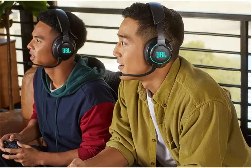 Vista 7 de JBL Quantum 810 - Auriculares inalámbricos para juegos con cancelación de ruido, color negro (renovado)