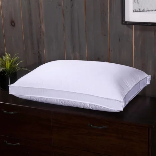 Vista 2 de Royal Bedding Almohada de plumón ajustable – Altura ajustable con núcleo interior de espuma viscoelástica, 280 hilos, carcasa 100% algodón, firmeza