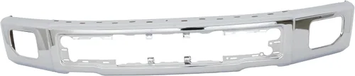 Vista 2 de Garage-Pro Parachoques compatible con Ford F-150 2015-2017 para modelos sin agujeros de cubierta lateral cromado delantero FO1002422