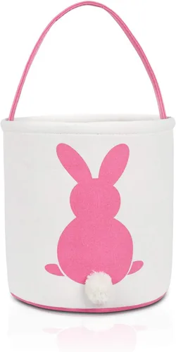 Vista 10 de [Usado] MONOBLANKS - Cestas de Pascua de conejo, color azul A Cubo vacío grande con asa, para caza de huevos de Pascua, dulces y soportes de regalo