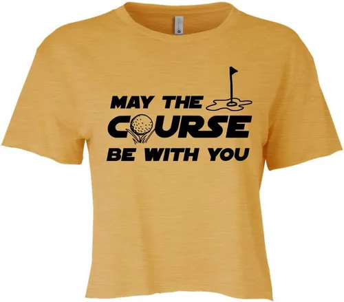 Vista 14 de Cute Women's Screen Printed Crop Tee, Shirts With Sayings, Heather Gray or Gold