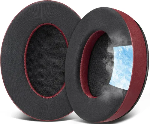 Vista 10 de SOULWIT Almohadillas de Gel de Reemplazo para Auriculares HyperX Cloud 1/2/3/Pro/Core, Cloud Alpha/Flight/Stinger Series, CloudX Stinger/Flight Negro