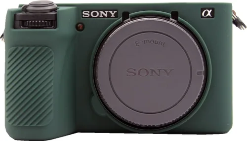 Vista 7 de Funda para cámara A6700, funda de silicona delgada y ligera para Sony Alpha A6700 (negro, glaseado)