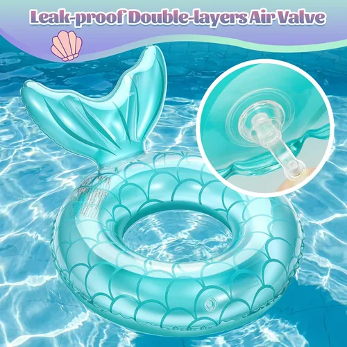 Vista 5 de MoKo Anillo de natación inflable, lindo flotador de piscina, decoración de tubo, tubos de natación, piscina al aire libre, playa, flotadores