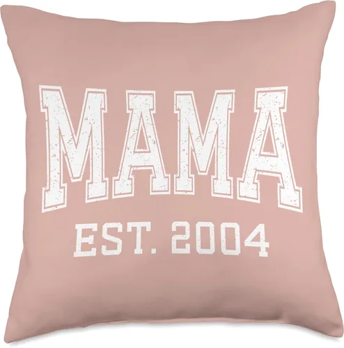 Vista 4 de Mama Est 2004 Custom Mom Personalized Mothers Day Customized Throw Pillow