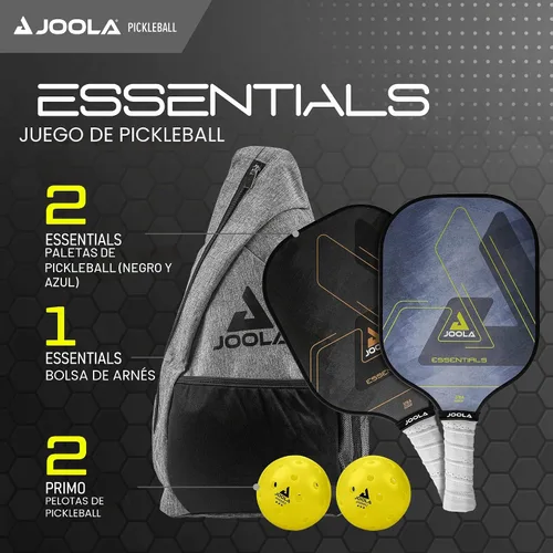Vista 2 de JOOLA Pickleball Paddles & Sets - Includes 2 Rackets, 2–4 Balls, and Storage Carry Bag - USAP Approved Set Essentials