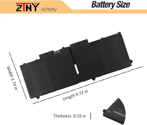 Vista 7 de ZTHY Batería de repuesto para laptop Dell Latitude 5330 5430 5530 7330 7430 7430 7530 7530 Precision 3570 Series P133G P134G P138G P139G 0Y86WG