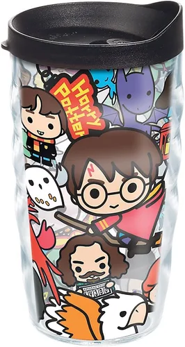 Vista 12 de Tervis Harry Potter Group Charms - Vaso con envoltura y tapa negra, taza de 16 onzas, transparente