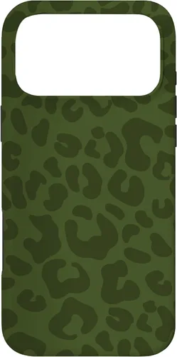 Vista 22 de Olive Military Green Cheetah Leopard Print Animal Skin Case for iPhone 17