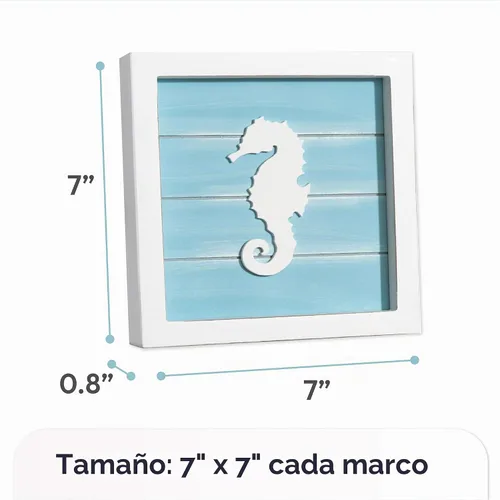 Vista 9 de Tide and Tales Decoración de pared costera 3D, arte de pared de playa
