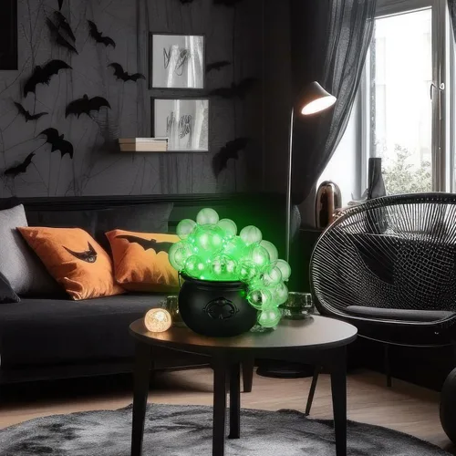 Vista 5 de Wenqik 33 bolas transparentes para caldero, luz LED de burbujas