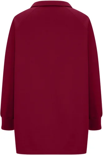 Vista 6 de Ceboyel Sudaderas con capucha y cremallera para mujer, a la moda, color sólido, sudadera holgada con cremallera, ropa de moda cómoda