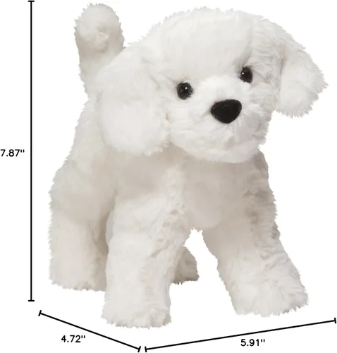 Vista 2 de Douglas Animal de Peluche de Perro Bichón Dandelion Puff