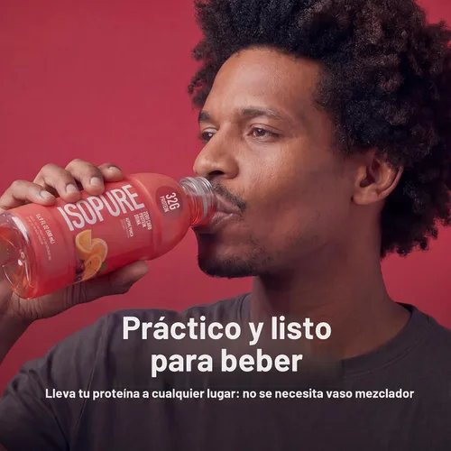 Vista 9 de Isopure Zero Carb 32g Proteína Transparente Lista para Beber, Aislado de Proteína de Suero, Ponche Alpino, 12 Paquetes (El empaque puede variar)