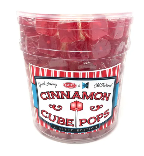 Vista 31 de Chupetas de Caramelo Duro en Cubo: Paquete de Chupetas con Sabor Envueltas Individualmente por Espeez - Paletas Cuadradas de Fiesta Estilo Antiguo