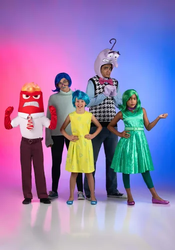 Vista 4 de Disfraz de Niña de Disgust de Disney Pixar Inside Out para Niños pequeños Multicolor