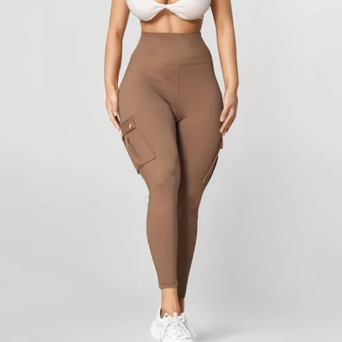 Vista 5 de oelaio Yoga Pants with Pockets for Women Workout Leggings High Waisted Leggings Tummy Control Yoga Pants Yoga Sweatpants