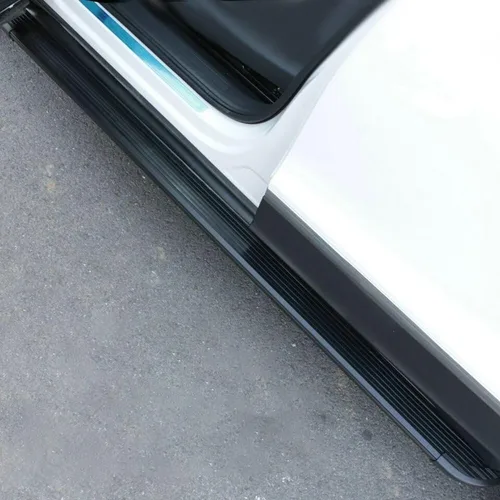 Vista 5 de Estribos aptos para Audi Q8 2019 2020 pedales laterales barras de aluminio negro