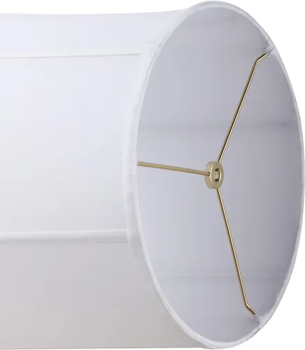 Vista 3 de Aspen Creative 35040 - Pantalla de araña blanca cosida a mano, tela de lino, 12 pulgadas superior x 14 pulgadas inferior x 15 pulgadas inclinada