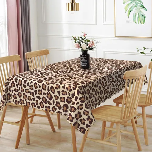 Vista 15 de Mantel rectangular de 60 x 120 pulgadas, estampado de pájaros en ramas, mantel decorativo impermeable y resistente a las manchas, para cocina