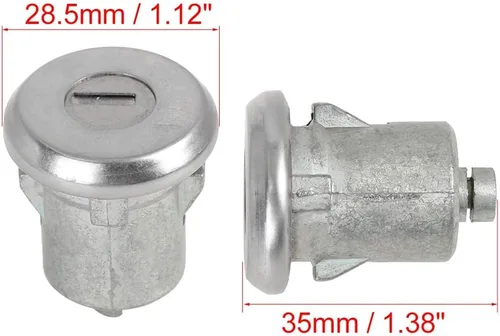 Vista 2 de Cilindro de cerradura de puerta con llave compatible con Chevy GMC Buick Cadillac Pontiac Oldsmobile, 1 par