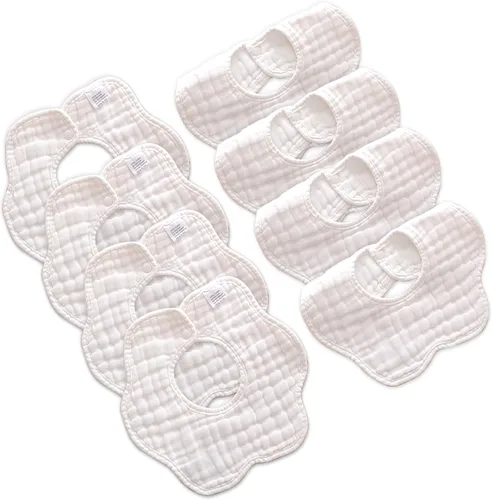 Vista 16 de Baberos de muselina para bebés, baberos para babero de dentición para bebé niña o niño de muselina de algodón