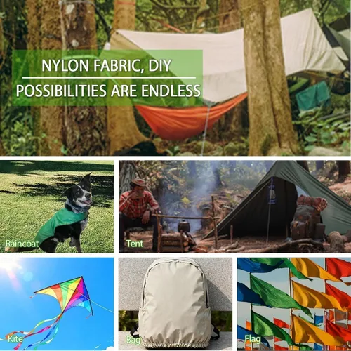 Vista 7 de 9KM DWLIFE Tela, tela de nailon Ripstop impermeable blanca 40D, 60 x 39 pulgadas, ligera, revestimiento de PU, tela hermética para cometa, tienda