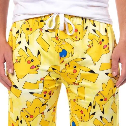 Vista 3 de Pokémon Pikachu Allover Character Sutil Tie Dye - Pantalones de pijama para adultos
