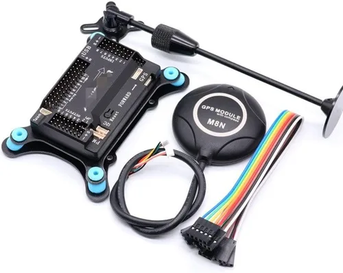 Vista 13 de Accesorios para drones APM2.8 para controlador de vuelo Ardupilot + para M8N GPS brújula integrada + soporte GPS + amortiguador para cuadricóptero