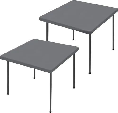 Vista 57 de Moosfor Paquete de 2 manteles rectangulares de elastano de 4 pies, elásticos y ajustables para pícnic, cubierta de mesa de patio elástica y lavable