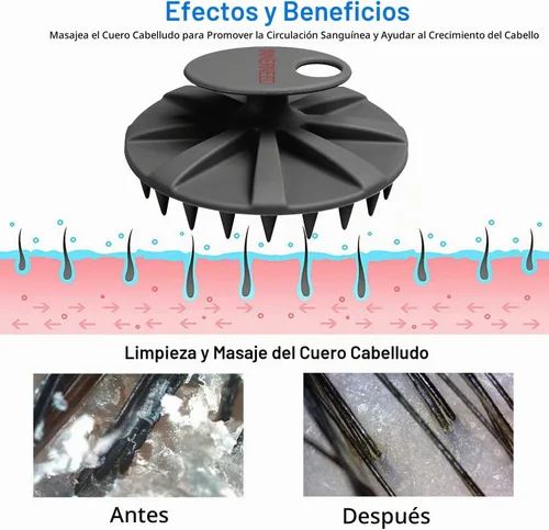 Vista 9 de INNERNEED Cepillo de ducha de silicona suave de grado alimenticio
